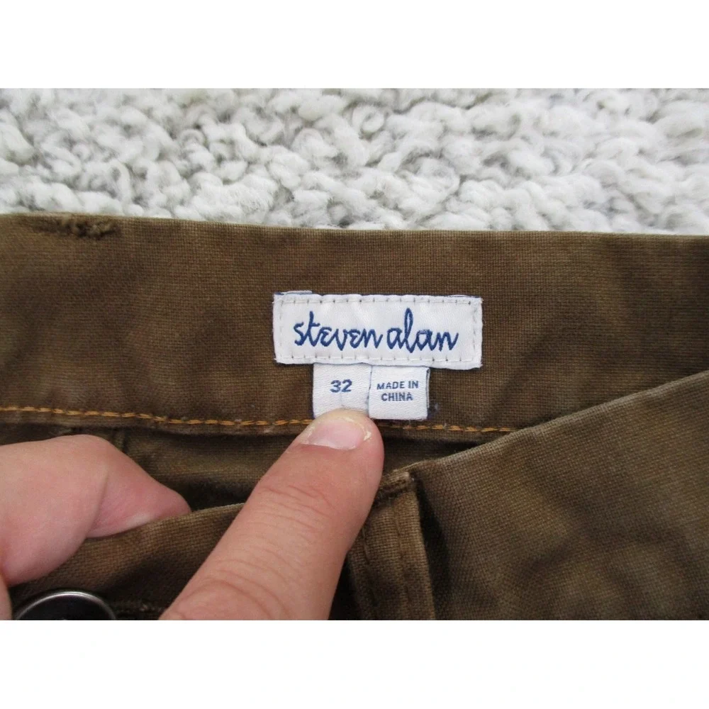 Steven Alan Pants Mens 32 Brown Chino Preppy Casual Cotton Outdoor Hiking A2